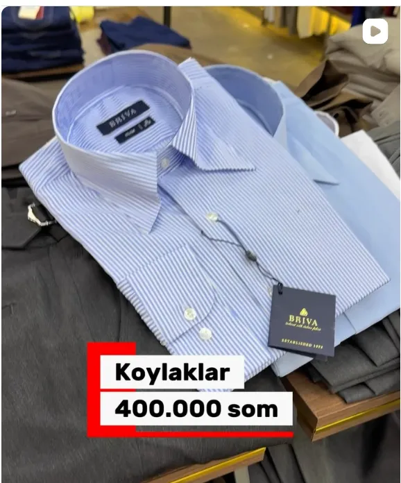 Gerutti do'konida Briva ko'ylaklari, narxi 400 000 so'm